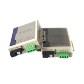 RS485 data Extenders over Fiber Optic A pair,1 Bidirectional Universal RS485 fiber converters, SC singlemode up 20Km,Multimode 500m